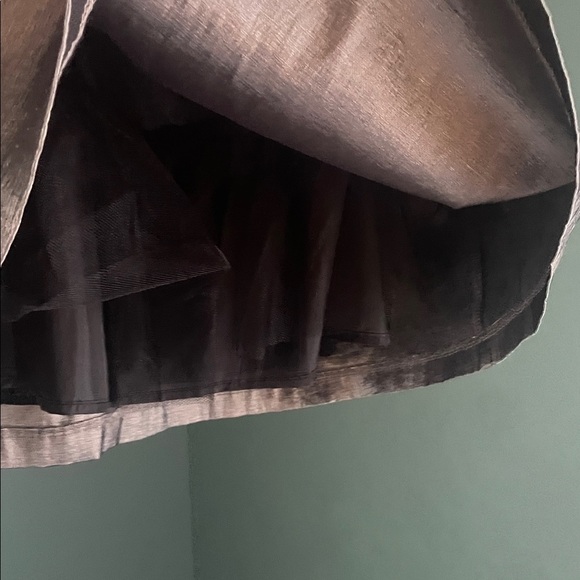 Chetta B Charcoal silver skirt built in petticoat - Picture 3 of 4